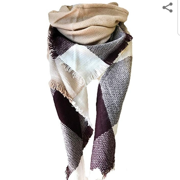 Womens Long Shawl Wraps Large Scarf - Picture 2 of 2